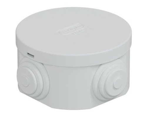Коробка JBR065 D=65х35, 4 вых., IP44, серая (44004)