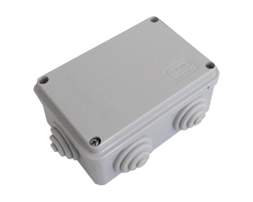 Коробка JBS120 120х80х50, 6 вых., IP55, серая (44008)