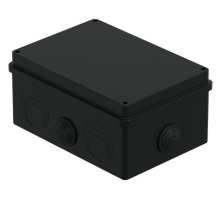 Коробка JBS210 210х150х100, 8 вых., IP55, черная (44016BL-1)