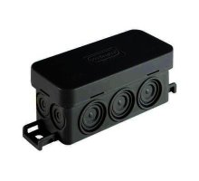 Коробка JBL090 90х42х40, 10 вых., IP55, черная (44055BL-1)