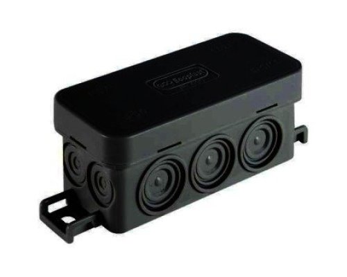 Коробка JBL090 90х42х40, 10 вых., IP55, черная (44055BL-1)