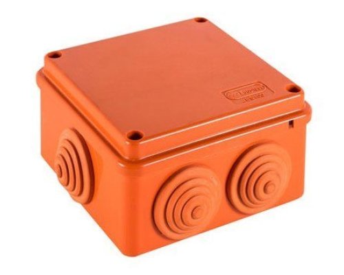 Коробка JBS100 100х100х55, 6 вых., 10P, (0,15-2,5мм²) (43427HF)