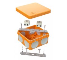 Коробка огнестойкая для о/п двухкомпонентная Е15-Е120 RAL2004 80х80х40 (60-0210-FR2.5-4) (Промрукав)