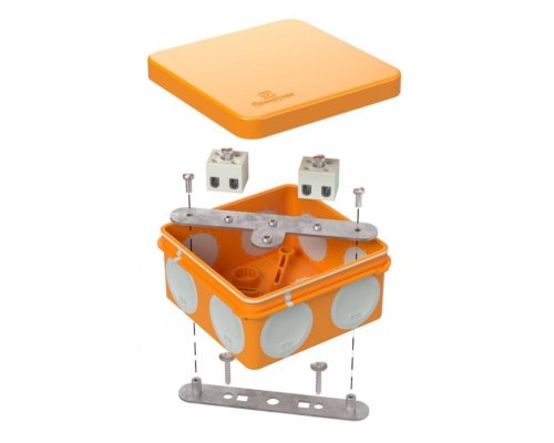 Коробка огнестойкая для о/п двухкомпонентная Е15-Е120 RAL2004 80х80х40 (60-0210-FR2.5-4) (Промрукав)