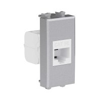 Розетка RJ-45, кат.5E, Avanti, 1 модуль, закаленная сталь (4404661)