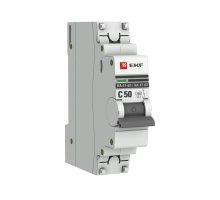 Автоматический выключатель 1P 50А (C) 4,5kA ВА 47-63 PROxima (mcb4763-1-50C-pro)