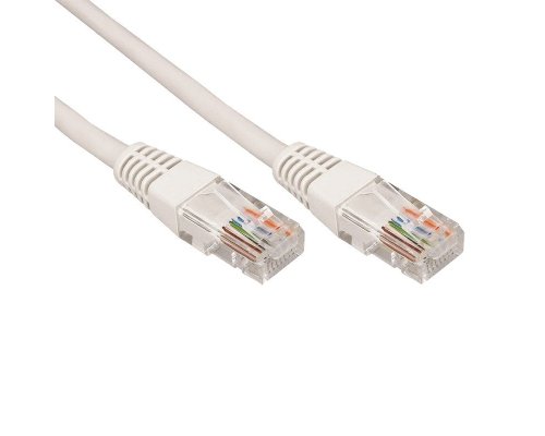 Шнур коммутационный, патч-корд U/UTP RJ45-RJ45, CAT 5e, PVC, серый, 25м REXANT (18-1012)