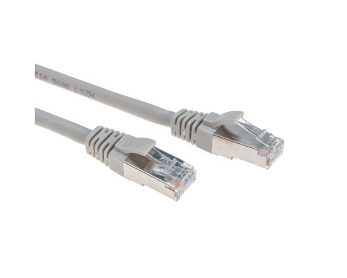 Патч-корд S/FTP CAT 6A (10G), RJ45-RJ45, 28AWG, LSZH, серый, 5м REXANT (02-0390-5)