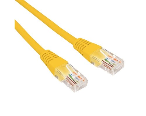 Патч-корд U/UTP CAT 6, RJ45-RJ45, 26AWG, LSZH, желтый, 1м REXANT (02-0295-1)