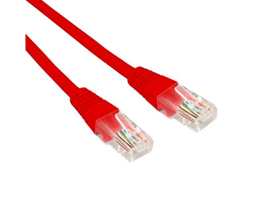 Патч-корд U/UTP CAT 6, RJ45-RJ45, 26AWG, LSZH, красный, 0.3м REXANT (02-0293-03)