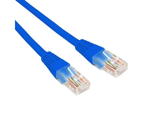 Патч-корд U/UTP CAT 6, RJ45-RJ45, 26AWG, LSZH, синий, 5м REXANT (02-0294-5)