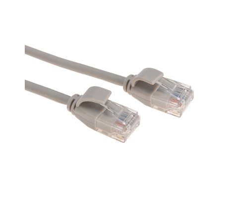 Патч-корд U/UTP CAT 6A (10G), RJ45-RJ45, 28AWG, LSZH, серый, 3м REXANT (02-0380-3)