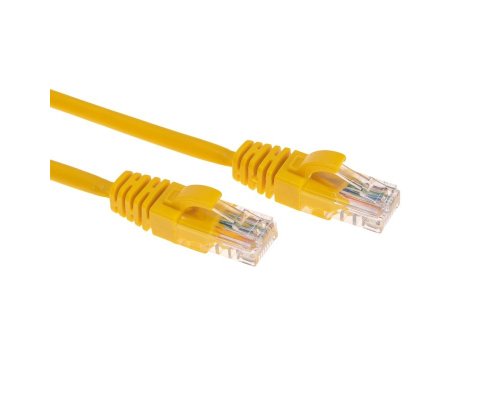 Патч-корд U/UTP, CAT 5e, RJ45-RJ45, 26AWG, LSZH, желтый, 1,5м REXANT (02-0105-105)