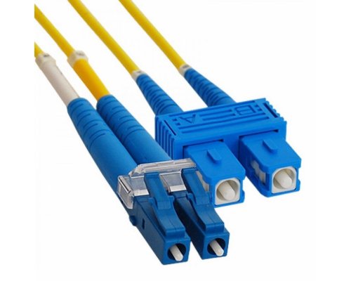 Патч-корд оптический переходной (SM), 9/125 (OS2), LC/UPC-SC/UPC, (Duplex), LSZH, 3м REXANT (50-2411)
