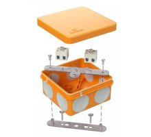 Коробка огнестойкая для о/п двухкомпонентная Е15-Е120 RAL2003 80х80х40 (60-0210-FR2.5-6) (Промрукав)