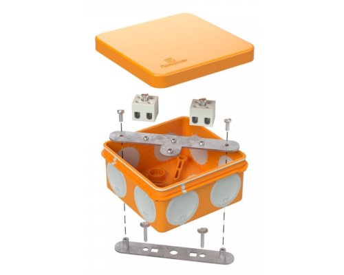 Коробка огнестойкая для о/п двухкомпонентная Е15-Е120 RAL2003 80х80х40 (60-0210-FR2.5-6) (Промрукав)