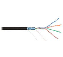 F/UTP 4pair, Cat5e, Solid, Out, PVC (NMC 2200B-BK)