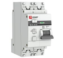 АД-32 1P+N 6А (С) 30мА тип AC эл. 4,5кА  PROxima (DA32-06-30-pro)