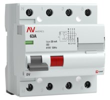 DV 4P 63А/ 30мА (A)  AVERES (rccb-4-63-30-a-av)