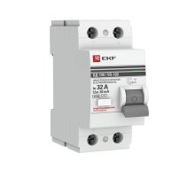 УЗО ВД-100 2P 32А 30мА тип AC эл-мех PROxima (elcb-2-32-30-em-pro)