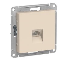 AtlasDesign розетка RJ45, кат.5Е, 1-местная, скрытой установки, механизм, бежевый (ATN000283)