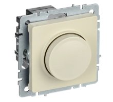 Светорегулятор поворотно-нажимной BRITE СС10-1-0-БрКр 600Вт бежевый (BR-D20-0600-K10)
