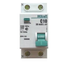 ДИФ-102 1Р+N 10А 30мА AC 4,5кА (16002DEK)