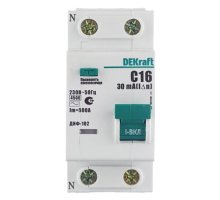ДИФ-102 1Р+N 16А 30мА AC 4,5кА (16003DEK)