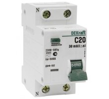 ДИФ-102 1Р+N 20А 30мА AC 4,5кА (16004DEK)