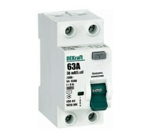 УЗО-03 ВДТ 2P 63А 30мА AC 6кА (14210DEK)