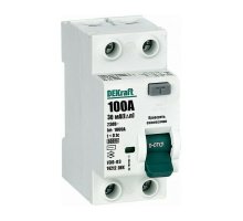 УЗО-03 ВДТ 2P 100А 30мА AC 6кА (14212DEK)