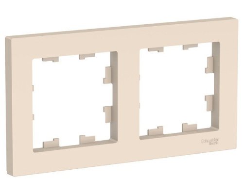 AtlasDesign рамка 2-местная универсальная, бежевый (ATN000202)