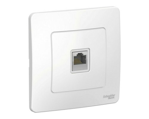 BLANCA розетка RJ45 1-местная, кат. 5Е, скрытой установки, белый (BLNIS045001)