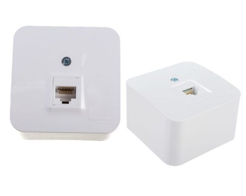 BLANCA розетка RJ45 1-местная, кат. 5Е, открытой установки, белый (BLNIA045001)