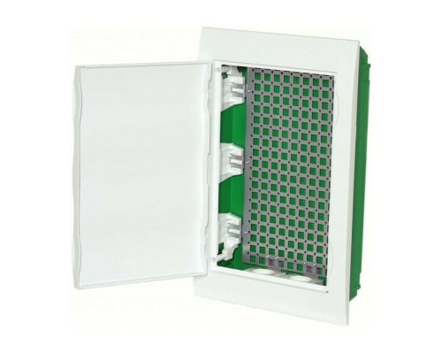 City9 Box IT 36 модулей встраиваемый с белой дверцей, 2 розетки (EZ9E312P2FIT)