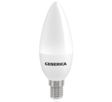 Лампа светодиодная C35 свеча 8Вт 230В 4000К E14 GENERICA (LL-C35-08-230-40-E14-G)