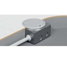 Люк в пол на 1,5 поста (45х45мм) с суппортом и коробкой IP66, латунь LUK/1,5BR66 (70030)
