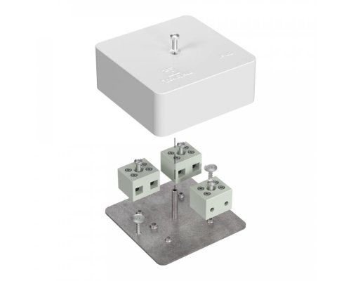 Коробка огнестойкая для кабель-канала Е15-Е120 RAL9003 75х75х30 (40-0450-FR6.0-6)