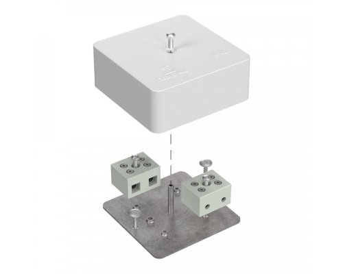 Коробка огнестойкая для кабель-канала Е15-Е120 RAL9003 75х75х30 (40-0450-FR10.0-4) (Промрукав)