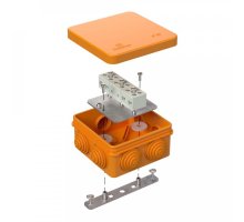 Коробка огнестойкая для о/п Е15-Е120 RAL2003 80х80х40 (40-0210-FR6.0-6) (Промрукав)