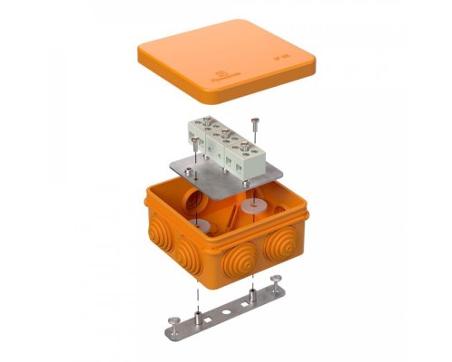 Коробка огнестойкая для о/п Е15-Е120 RAL2003 80х80х40 (40-0210-FR6.0-6) (Промрукав)