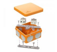 Коробка огнестойкая для о/п двухкомпонентная Е15-Е120 RAL2003 80х80х40 (60-0210-FR6.0-4) (Промрукав)