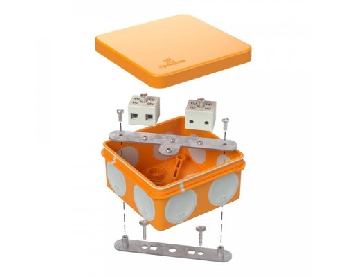 Коробка огнестойкая для о/п двухкомпонентная Е15-Е120 RAL2003 80х80х40 (60-0210-FR6.0-4) (Промрукав)