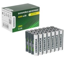 Батарейка Alkaline LR03/AAA GENERICA (28 шт) (ABT-LR03-ST-B28-G)