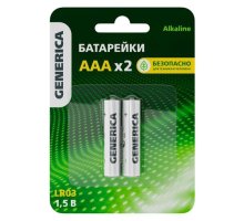 Батарейка Alkaline LR03/AAA GENERICA (2 шт) (ABT-LR03-ST-L02-G)
