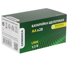 Батарейка Alkaline LR06/AA GENERICA (28 шт) (ABT-LR06-ST-B28-G)