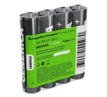 Батарейка солевая R03/AAA GENERICA (4 шт) (ABT-R03-ST-S04-G)