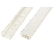 Короб 40х20х2000мм с перегородкой белый (040011S)
