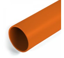 Труба ПВХ жесткая 3-х метровая легкая D63 оранжевая (PR03.0296)