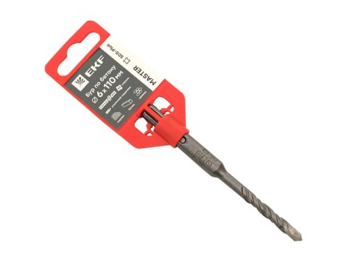 Бур по бетону SDS-plus 6х110 мм (2 резца) Master (db-6-110-2х4)